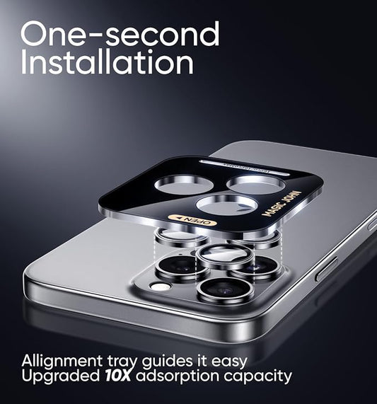 MAGIC JOHN for iPhone 16 Pro Max/16 Pro Camera Lens Protector 9H Aerospace - Image 2