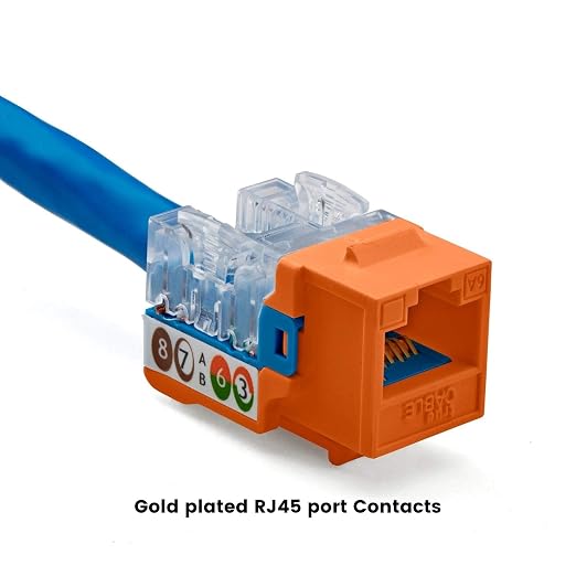 trueCABLE Cat6A Keystone Jack, Unshielded, 90 Degree Punch-Down, UL Listed - Image 6