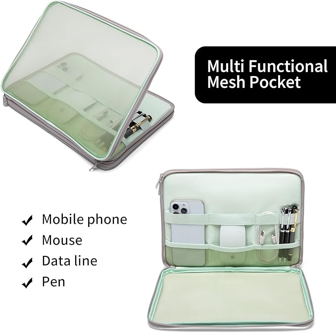 CONMOTO Laptop Case Sleeve, 13 inch 15inch Computer Carrying Bag Laptop Sleeve - Image 2
