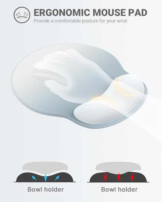 Ergonomic Mouse Pad Wrist Support, Comfortable Mouse Pad Wrist Rest, Relieve - Image 2