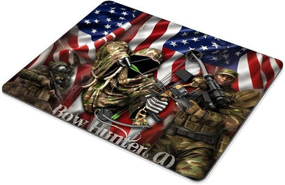Bow Hunter American Flag Camo Mouse pad Customized Mousepad Non-Slip Rubber - Image 4