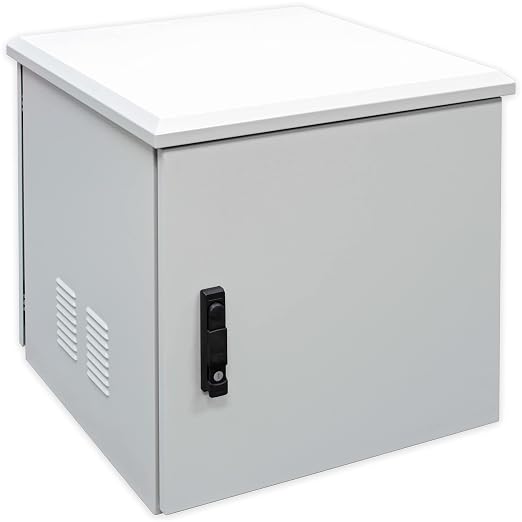 Electriduct 12U Outdoor Cabinet 21.6 Inch Depth IP55 Weather Resistant by Electriduct