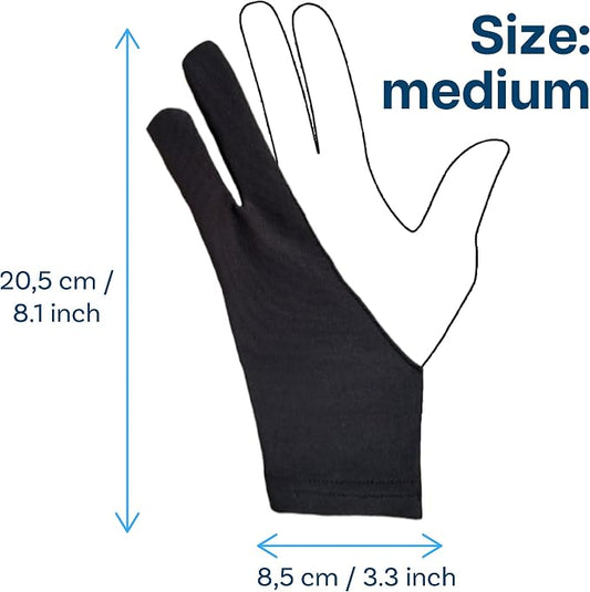 Drawing Glove for Digital Tablet and Sketching – by MMOBIEL – Model A 2-Finger - Image 2
