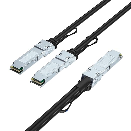 200GbE to 2x100GbE Splitter DAC, QSFP56 to 2xQSFP56, by 10Gtek