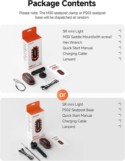 iGPSPORT SR mini Radar Bike Light, 160M Monitoring Distance 20H Battery Life - Image 9