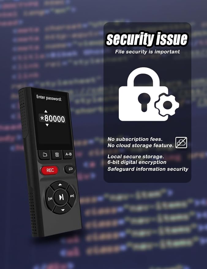 64GB Jaswill Digital Voice Recorder - Image 6