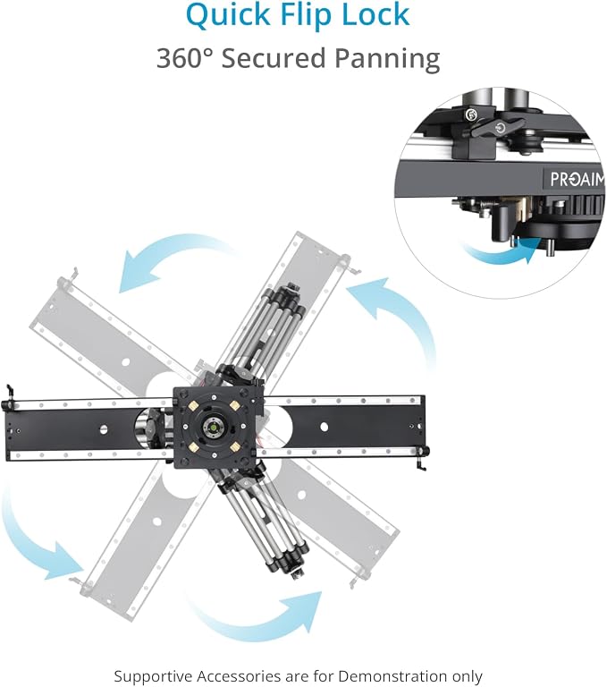 PROAIM Flyking PRO 4ft Mitchell Video Camera Slider - Image 7