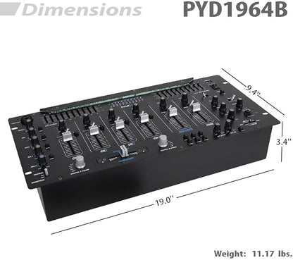Pyle 6 Channel Mixer DJ Controller - Image 3