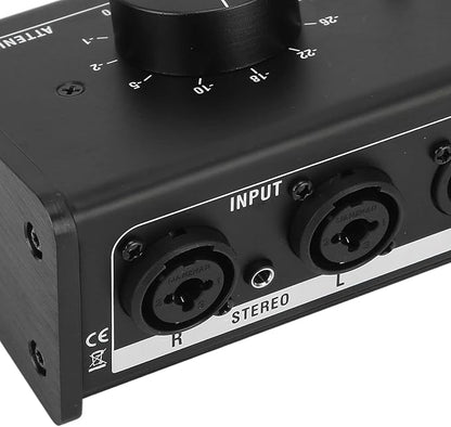 Big Knob Passive Monitor Controller, XLR and 3.5mm Interface Large Volume Knob - Image 7