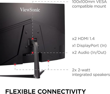 ViewSonic VX3218C-2K 32 Inch Curved 1440p 1ms 165Hz Gaming Monitor - Image 6
