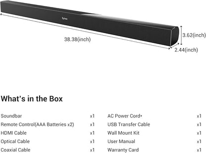 SYLVOX Elf S2 Soundbar, 60W TV Speaker - Image 8