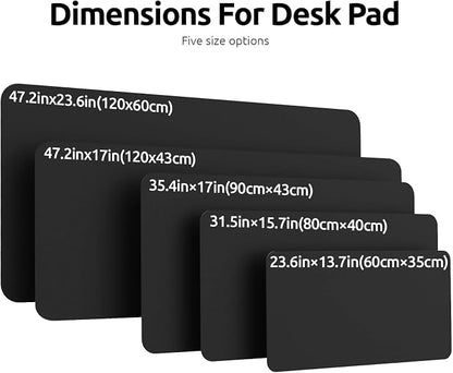 YSAGi Leather Desk Protector, Office Mat, Large Mouse Mat, Non-Slip PU Leather - Image 4