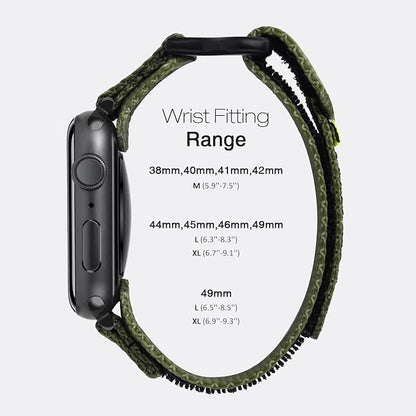 Nereides Compatible with Apple Watch Band Ultra 3/2/1, Nylon Sports Strap with - Image 5