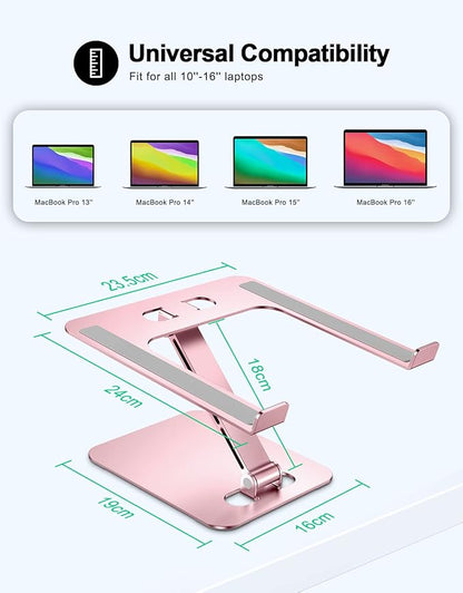 Foldable Laptop Stand, Height Adjustable Ergonomic Computer Stand - Image 5