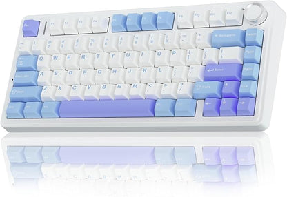 AULA F75 75% Wireless Mechanical Keyboard, Hot Swappable Creamy Keyboard by AULA