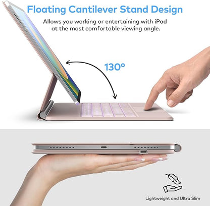 Keyboard Case for iPad Air 11-inch & iPad Pro 11 inch – Magic-Style Magnetic - Image 4