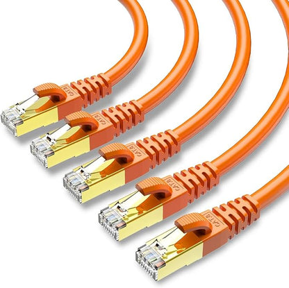 CAT 8 Ethernet Cable Shielded SFTP Internet Network Patch Cord, Heavy Duty High by KASIMO