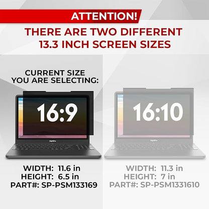 Magnetic Laptop Privacy Screen 13.3 Inch 16:9 - Image 3