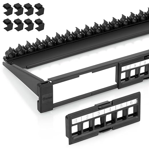 Everest 24 Port Keystone Patch Panel by EverestMediaSolutions