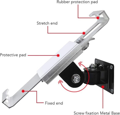 Tablet Wall Mount Holder with Anti Theft Lock, Rotate Design, Bracket - Image 5