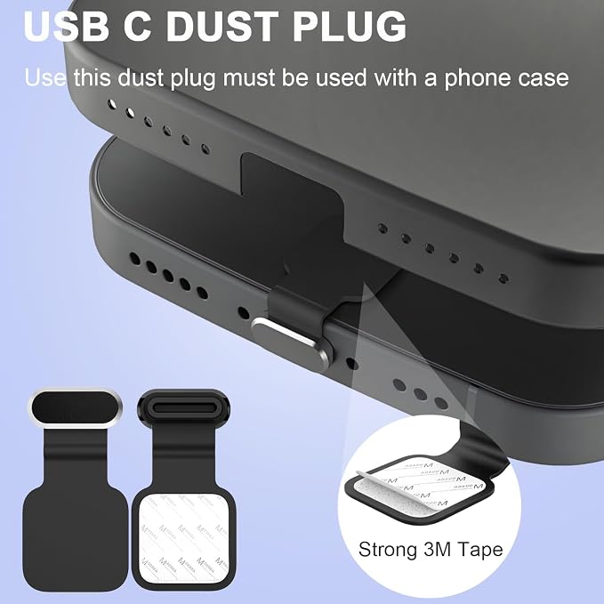 6 Pack USB C Dust Plug, Anti-Lost USB C Plug Cover USB C Charging Port - Image 4