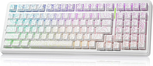 x AULA F99 Keyboard Gaming, Wireless Mechanical Keyboards, Hot Swappable Custom by LEOBOG