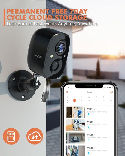 Dzees 2K Security Cameras Wireless Outdoor, Indoor-Outside WiFi Battery Powered - Image 8
