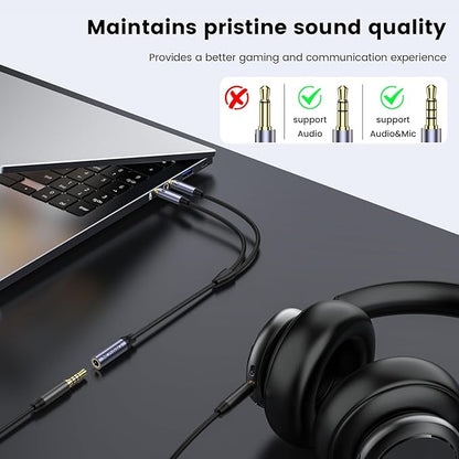 MOSWAG Headphone Splitter for Computer, 3.5mm Female to Dual 3.5mm Male Cable - Image 4