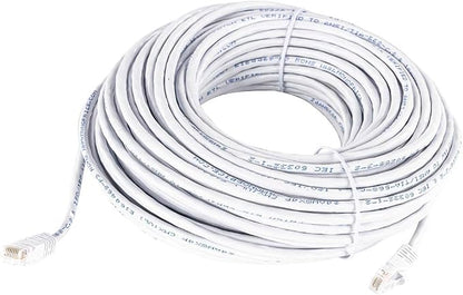Monoprice Cat5e 100ft White Patch Cable UTP 24AWG 350MHz Pure Bare Copper - Image 4