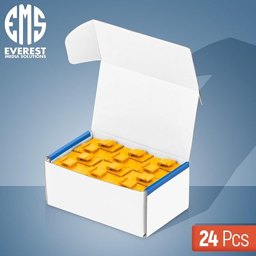 Everest 24-Pack Yellow Cat6 RJ45 Keystone Coupler - Image 2