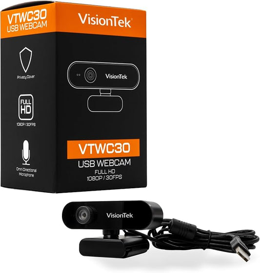 VisionTek VTWC30 Premium Full HD Webcam, by VisionTek