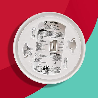 First Alert BRK SC7010B-6 Hardwired Smoke and Carbon Monoxide Detector - Image 6