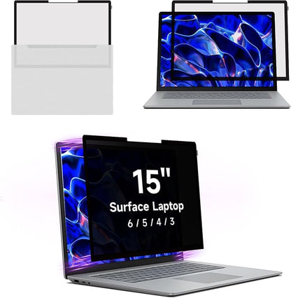 Privacy Screen for Surface Laptop 6/5/4/3-15 Inch, Removable Computer Screen by BROPGOD