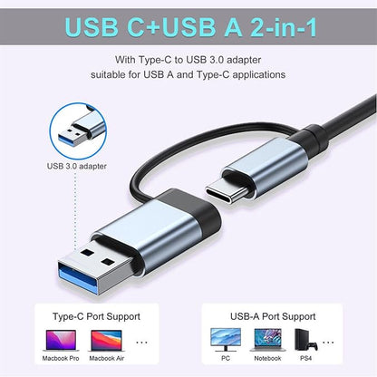 USB C Hub USB Hub 3.0, VIENON Aluminum 8 in 1 USB Extender - Image 8
