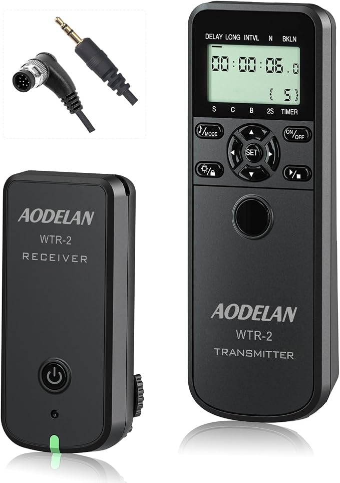 Wireless Shutter Camera Remote Intervalometer Timer Compatible by AODELAN