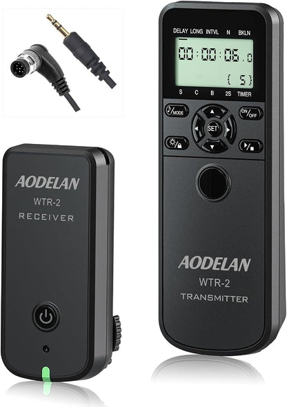 Wireless Shutter Camera Remote Intervalometer Timer Compatible by AODELAN