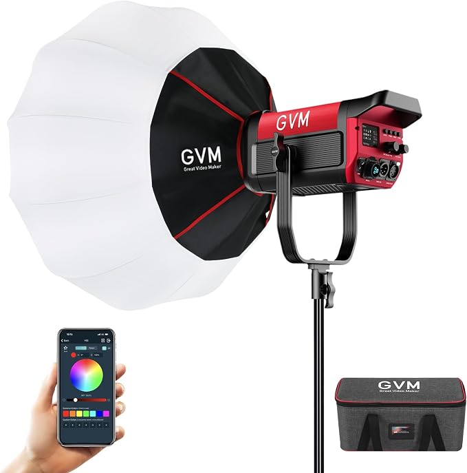 GVM 300W Photo Lighting RGB Video Light by GVMGreatVideoMaker