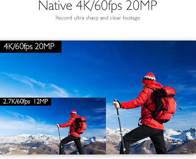 AKASO V50 Elite 4K60fps Touch Screen WiFi Action Camera Voice Control EIS 131 - Image 2