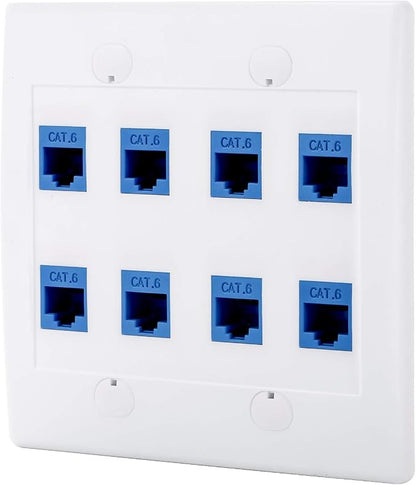 Cat6 Keystone Ethernet Wall Plate Female to Female by POKIVIR