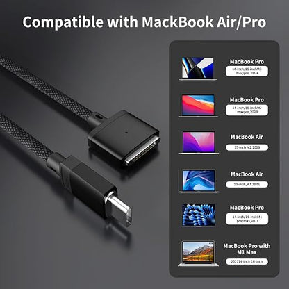USB-C to Magnetic 3 Cable 140W, Safe Charging Cable Compatible - Image 6