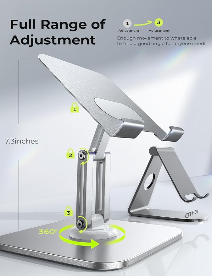 LISEN for iPad Stand Holder Adjustable Tablet Stand for Desk, 2025 for iPad - Image 3