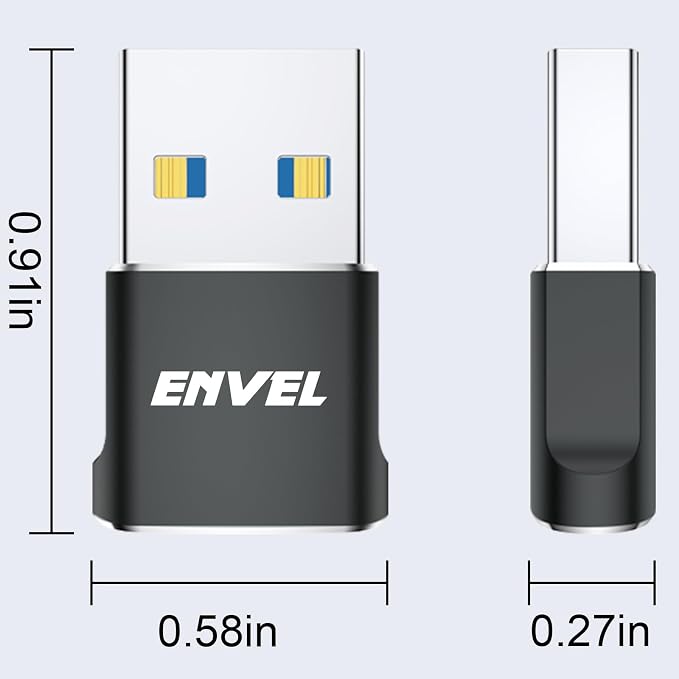 ENVEL USB to USB C Adapter, USB3 5Gbps High Speed Data Transfer, OTG Converter - Image 8