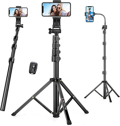 74" Flexible Phone Tripod, Tall Cell Phone Tripod by Victiv