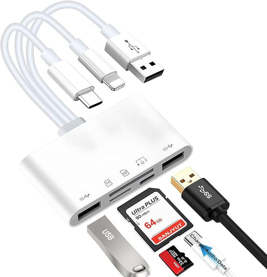 7-in-1 Memory Card Reader Universal Card Reader by Sanjyut