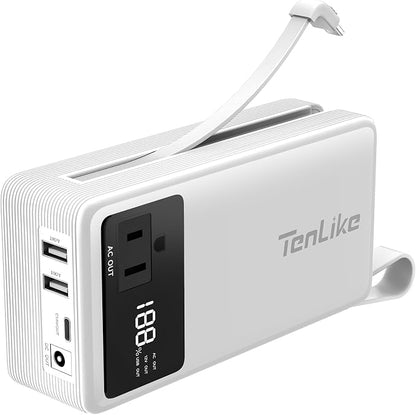Portable Power Station 99.9Wh Power Bank by Tenlike