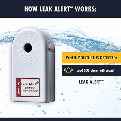 Zircon Leak Alert 3-Pack Water Detector Alarm – 90 dB Battery-Powered Leak & - Image 3