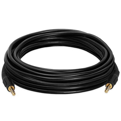 Cmple - 3.5mm Aux Audio Cable Stereo 25 ft Male to Male Speaker Cable Auxiliary - Image 2