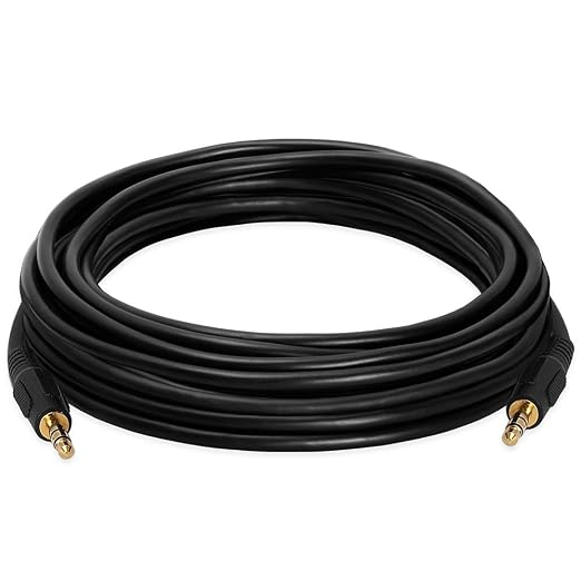 Cmple - 3.5mm Aux Audio Cable Stereo 25 ft Male to Male Speaker Cable Auxiliary - Image 2