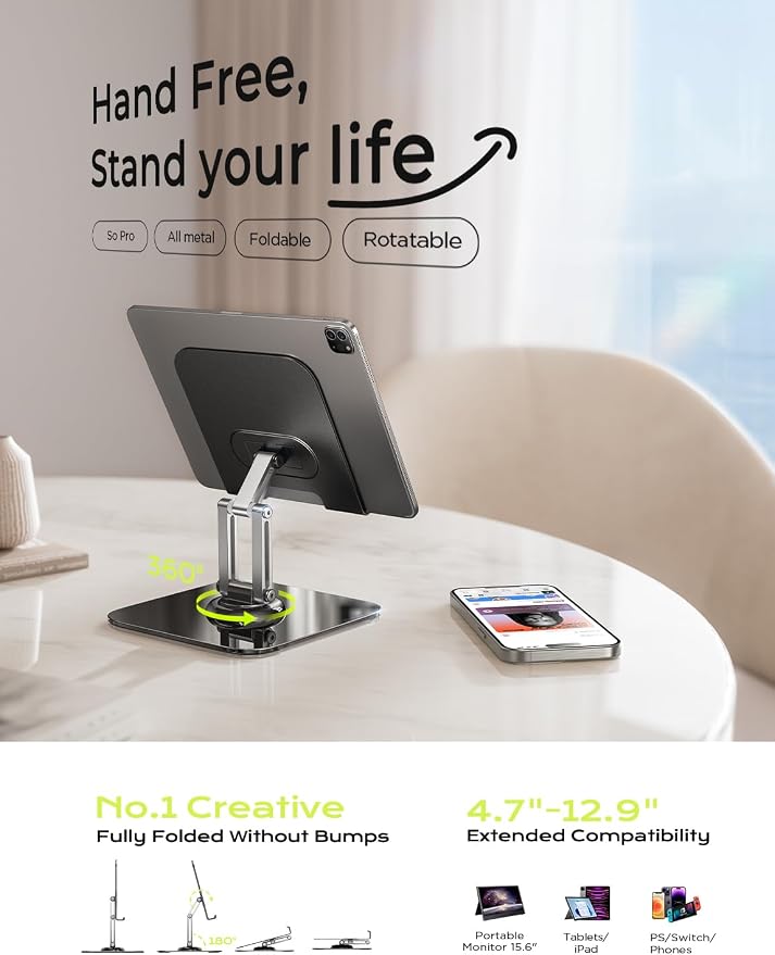 LISEN for iPad Stand Holder Adjustable Tablet Stand for Desk, 2025 for iPad - Image 2