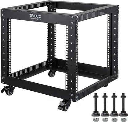 RIVECO 9U Open Frame Server Rack by RIVECO